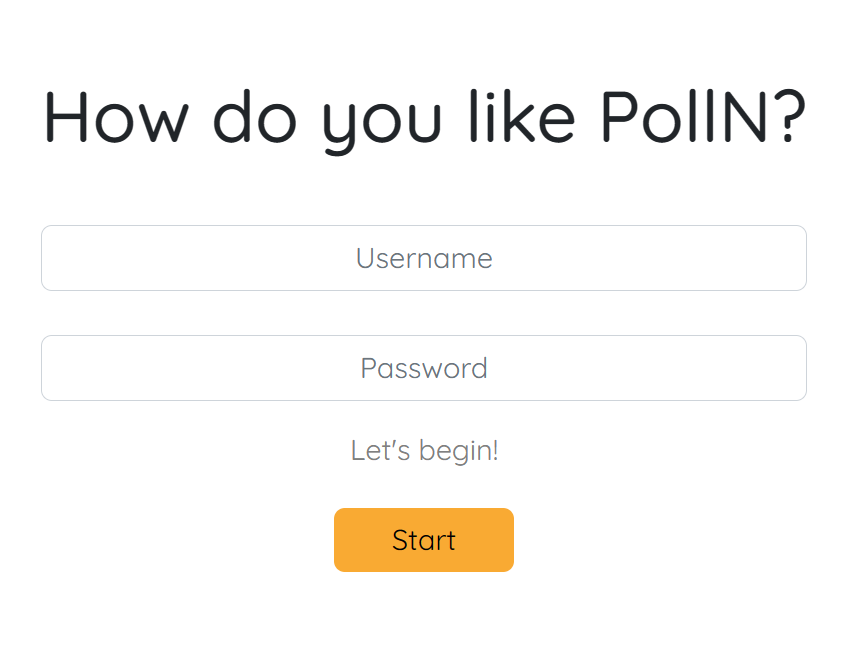 First poll page